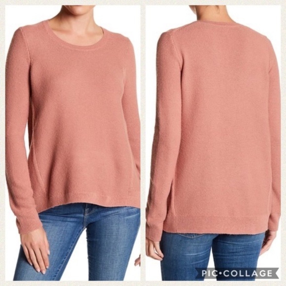 Madewell Riverside Texture Pink Sweater